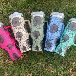 Floral Insulated Tumblers Set